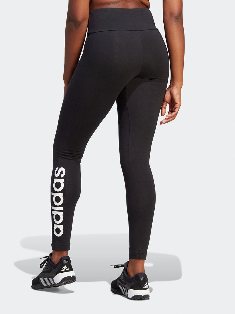 Legginsy adidas z wysokim stanem - CZARNE