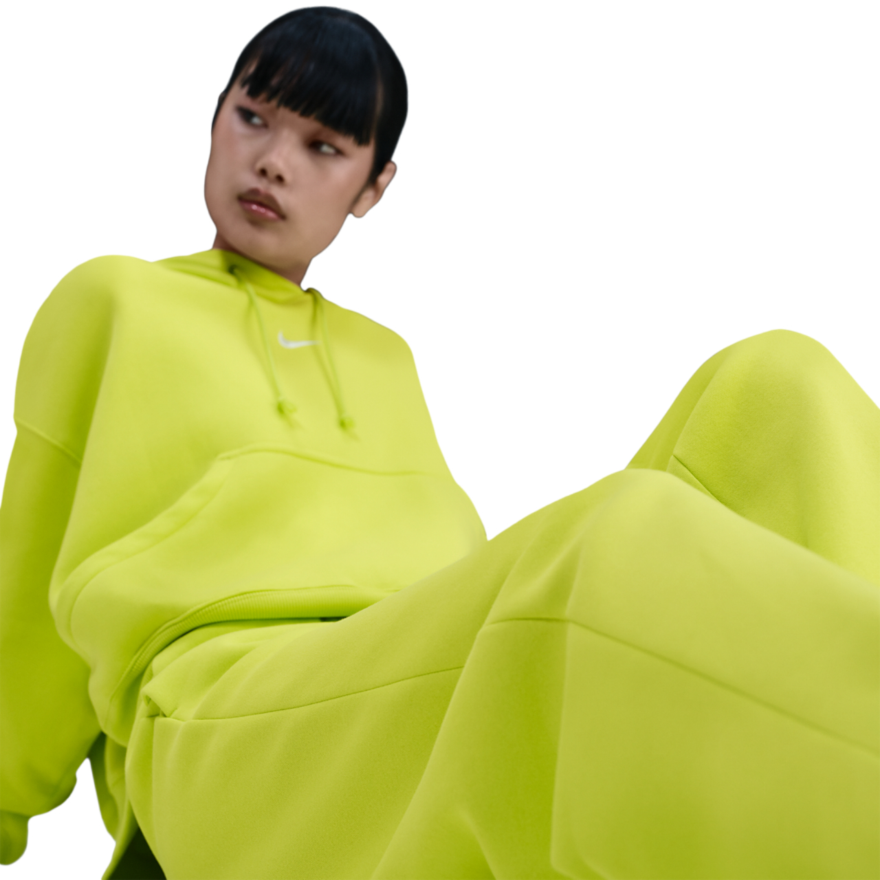 Nike Sportswear Phoenix -leveälahkeiset housut