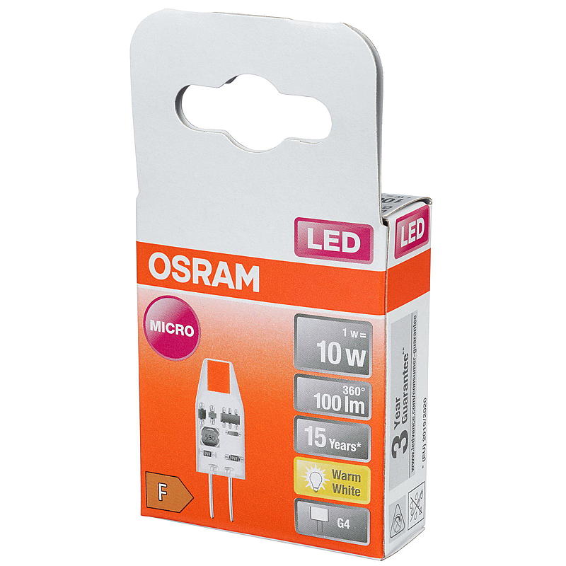 Osram LED-pære 100 lm Micro G4 Osram