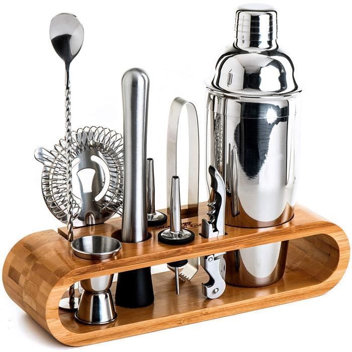 Kit de herramientas para coctelería - TEMPSA - 10 piezas - Acero inoxidable - 750 ml - Apto para lavavajillas