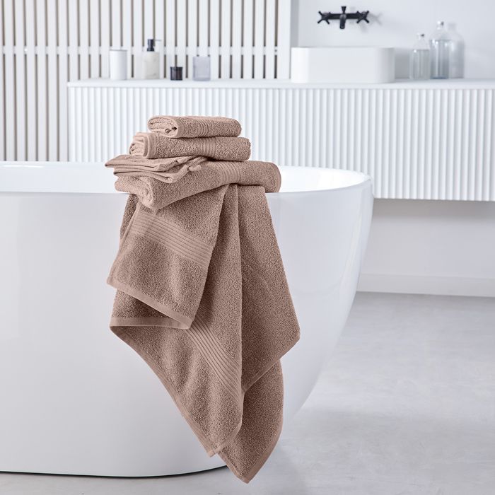 Maxi plain bath towel ESSENTIAL - TODAY - Pink 90x150 cm