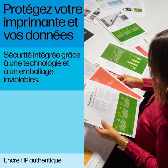 HP 912 Pack de 4 cartouches d'encre noire, cyan, jaune et magenta authentiques (6ZC74AE) pour OfficeJet 8010/Pro 8020 series
