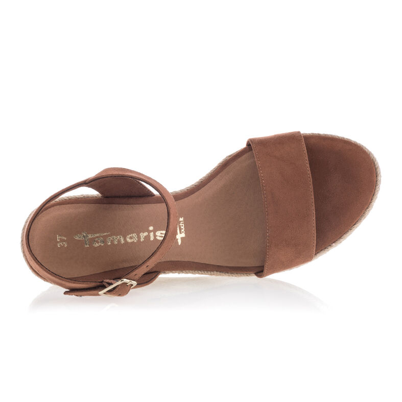 Braune Damen-Espadrilles mit Seilsohle