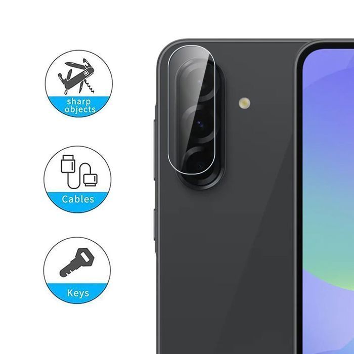 Protector de pantalla - Booling - para Samsung Galaxy A36 5G - Cristal templado - Paquete de 3 - Resistente a los arañazos