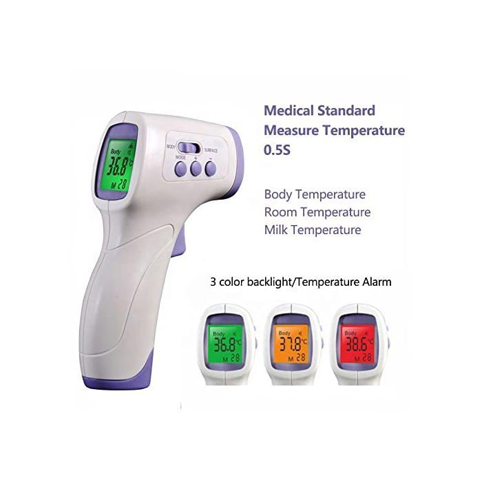Thermometre Frontal Infrarouge médicale Thermomètre sans Contact pour Adulte Enfant bébé