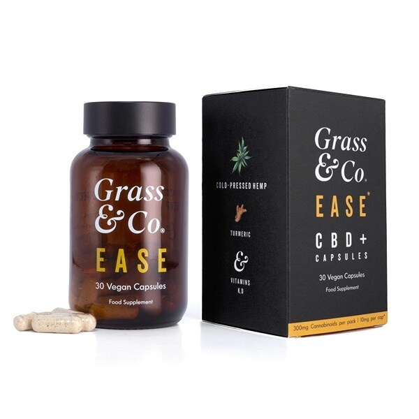 Grass & Co. Ease 300 mg CBD+ kurkumával kapszulák | Egészség | Superdrug