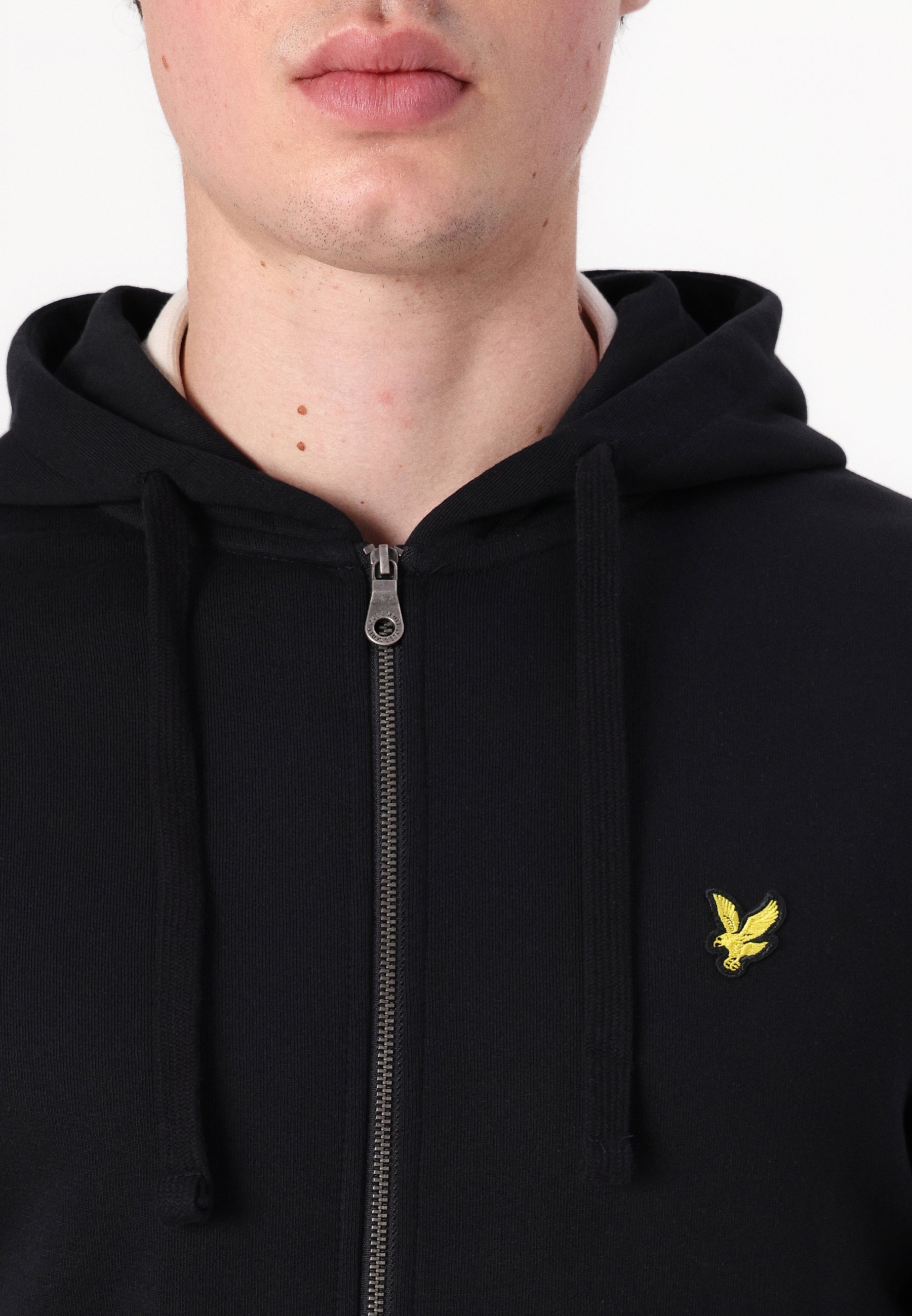 Lyle & Scott hoodie met ritssluiting - Sweatshirt met ritssluiting - gitzwart