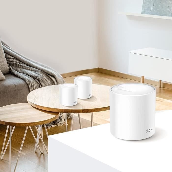 TP-Link Deco X60 Mesh-WLAN-6-System (2er-Pack) – AX5400 Mbit/s – 490 m² Abdeckung – Einfache Installation