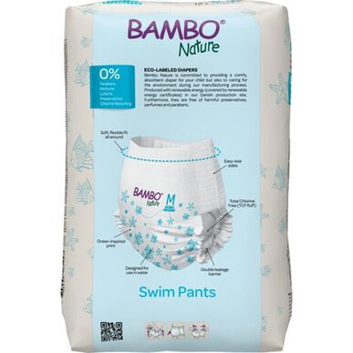 Bambo Nature Swim Sensitiv Hud M 12 kg Babybleier 12 enheter 12 enheter