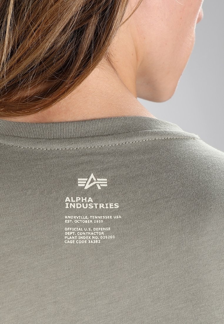 Alpha Industries T-shirt met print - olijfgroen