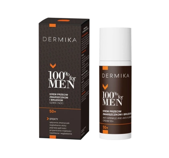 Dermika 100% For Men przeciwzmarszczkowy krem dla mężczyzn 50  50ml