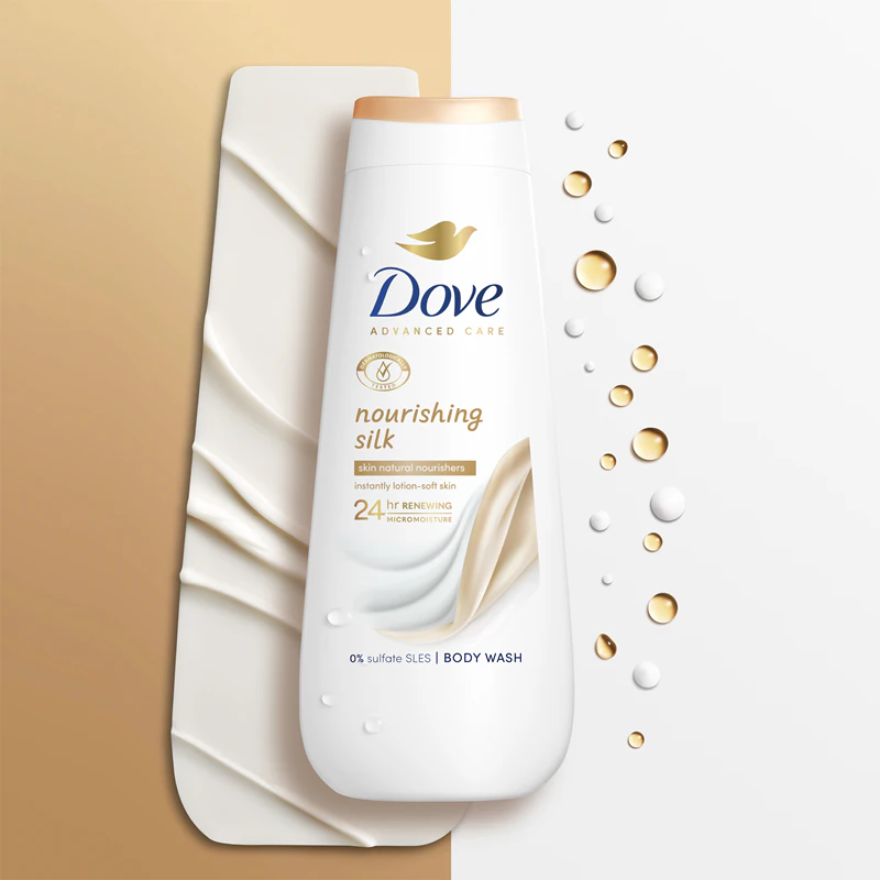 Dove Advanced Care Nourishing Silk hydratačný sprchový gél