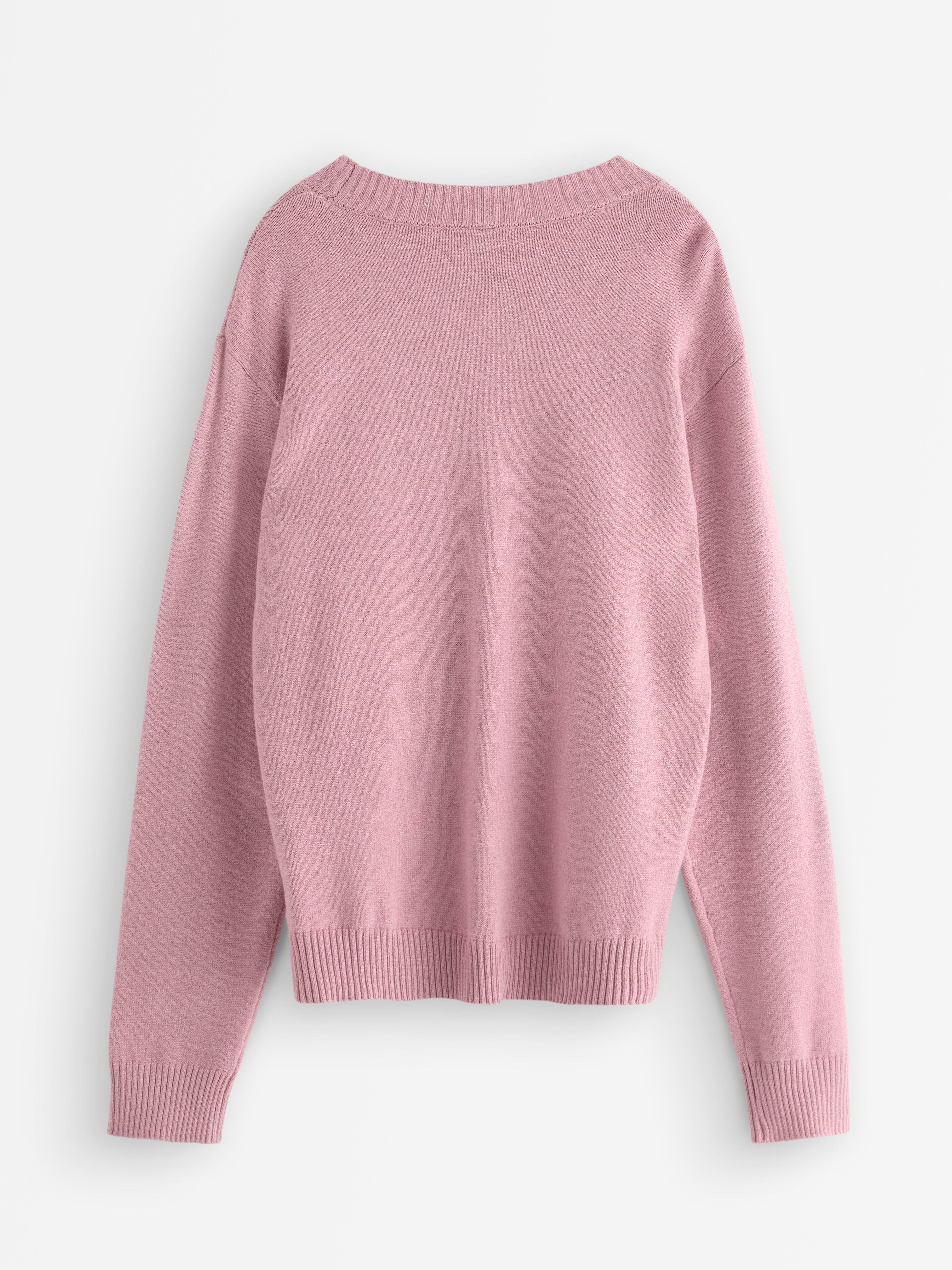 Strikket genser Dusty Lilac