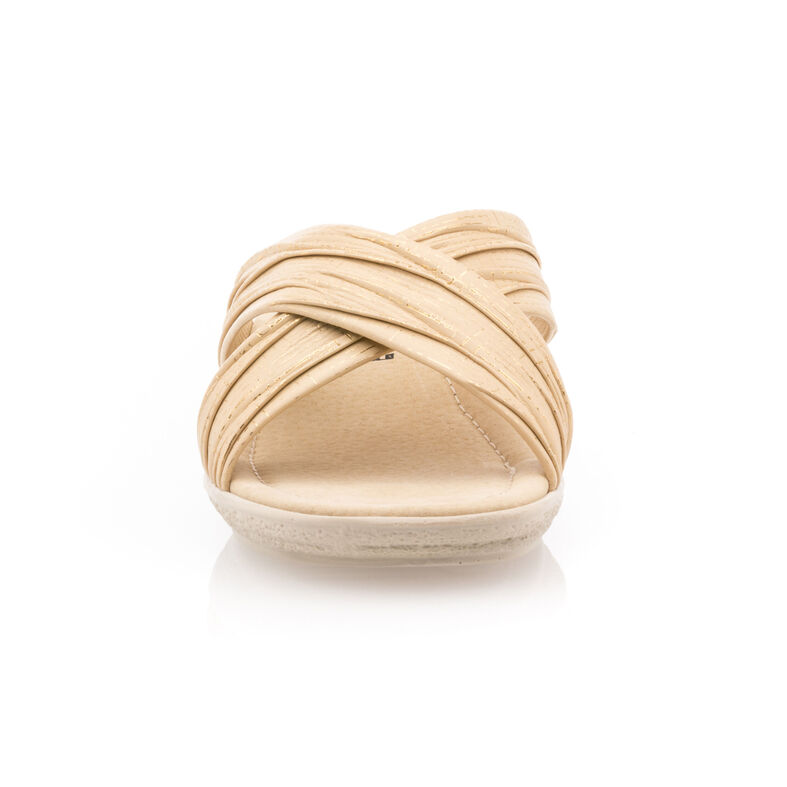 Pantuflas beige para mujer