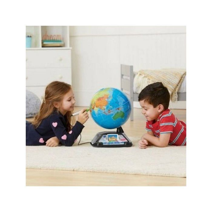 VTech - Interactieve multimediaglobe. 11 contentcategorieën om te ontdekken. Met BBC-video's. 30 x 38,1 x 30,5 cm