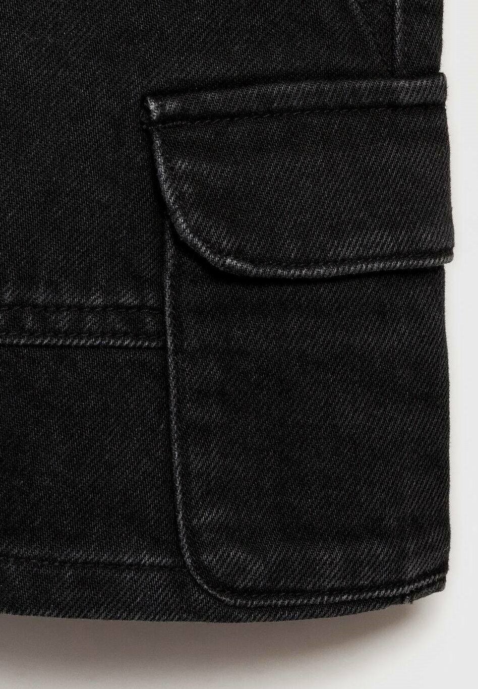 Mango Kids denim rok - zwarte denim