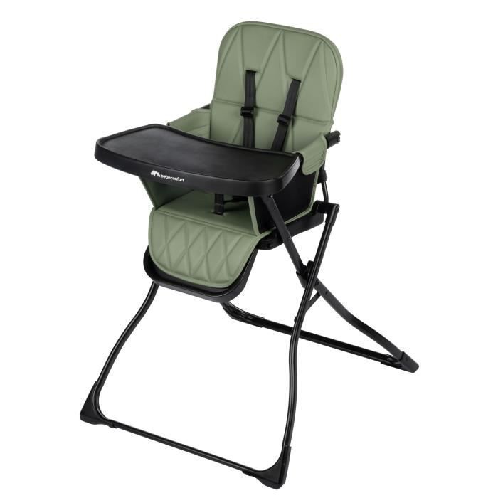 BEBECONFORT LILY Babystoel, ultracompact en lichtgewicht, optimaal comfort, van 6 maanden tot 3 jaar, tot 15 kg, mineraalgroen