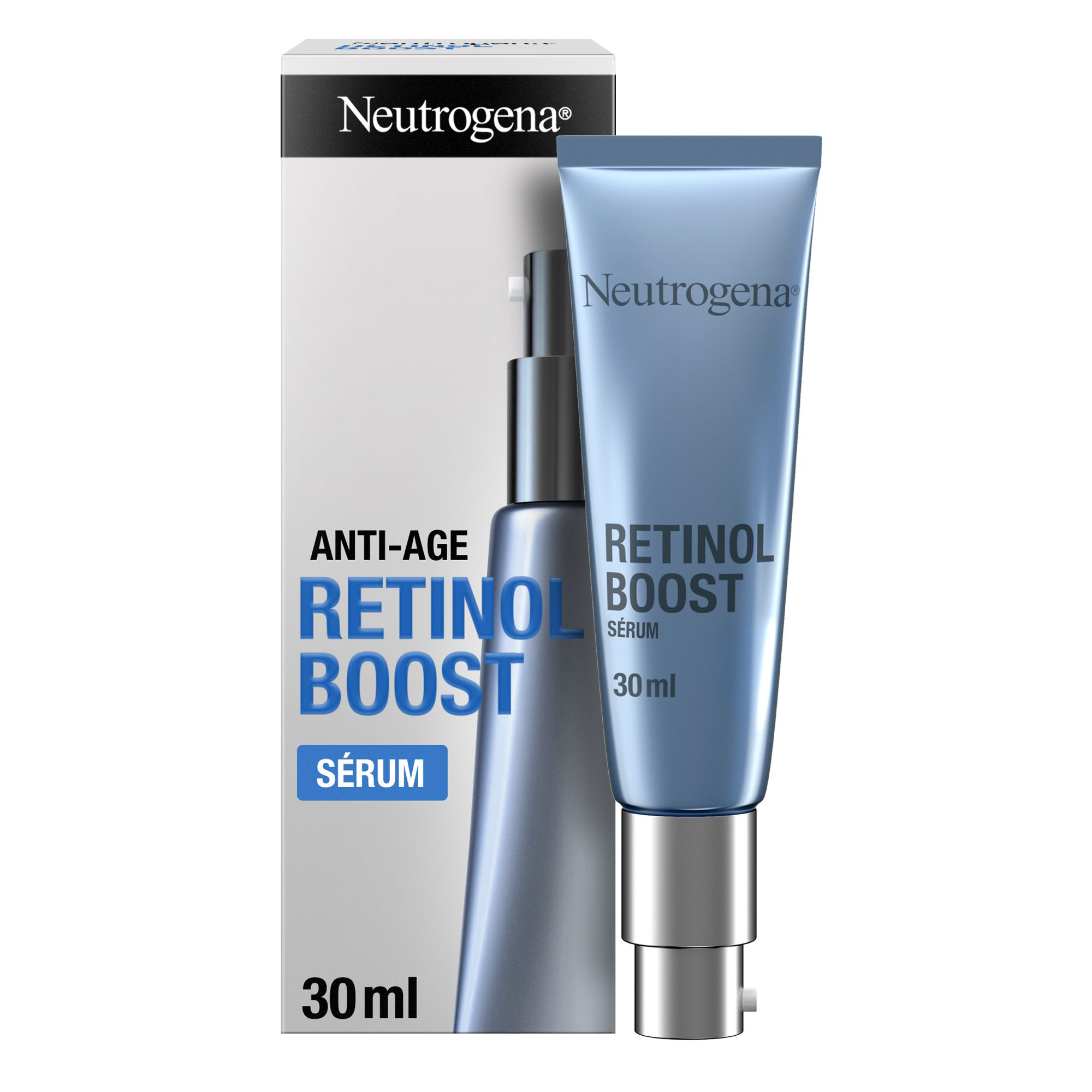 „Retinol Boost“ raukšles mažinantis veido serumas Veido drėkikliai iš vaistinių