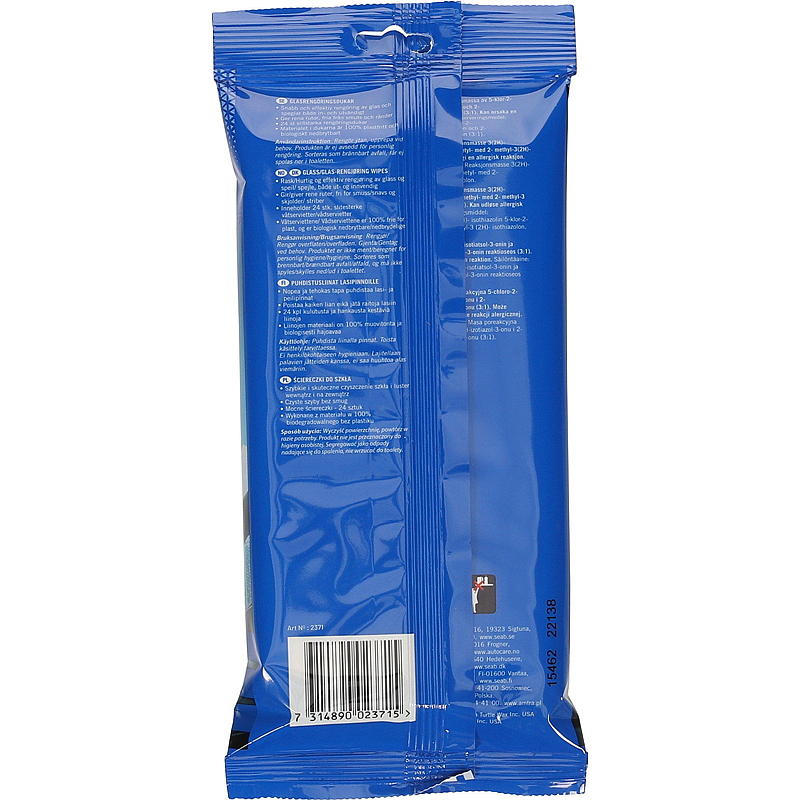 Turtle Wipes glas fladpakke, Turtle Wax