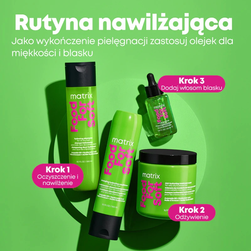 Matrix Food For Soft Hydrating Treatment Mask intensīvi mitrinoša matu maska