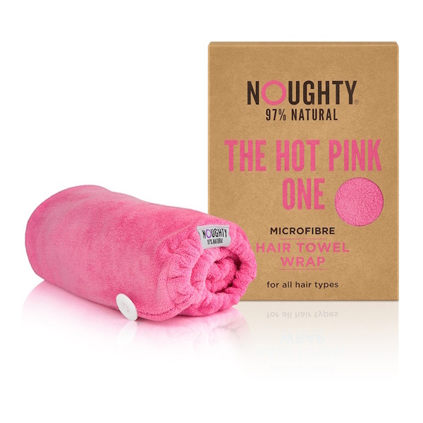 Toalla para el cabello de microfibra Noughty - La rosa fucsia