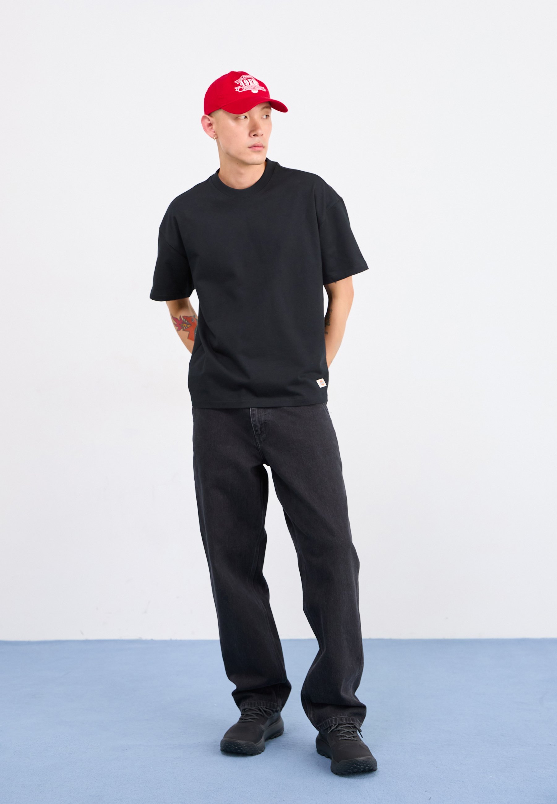 DICKIE'S MINERAL HEAVYWEIGHT TEE - Jednoduché tričko - black