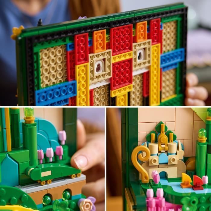 LEGO Wicked 75685 Tableau d’Emerald City - Set de Construction 3D pour Adulte - Maquette