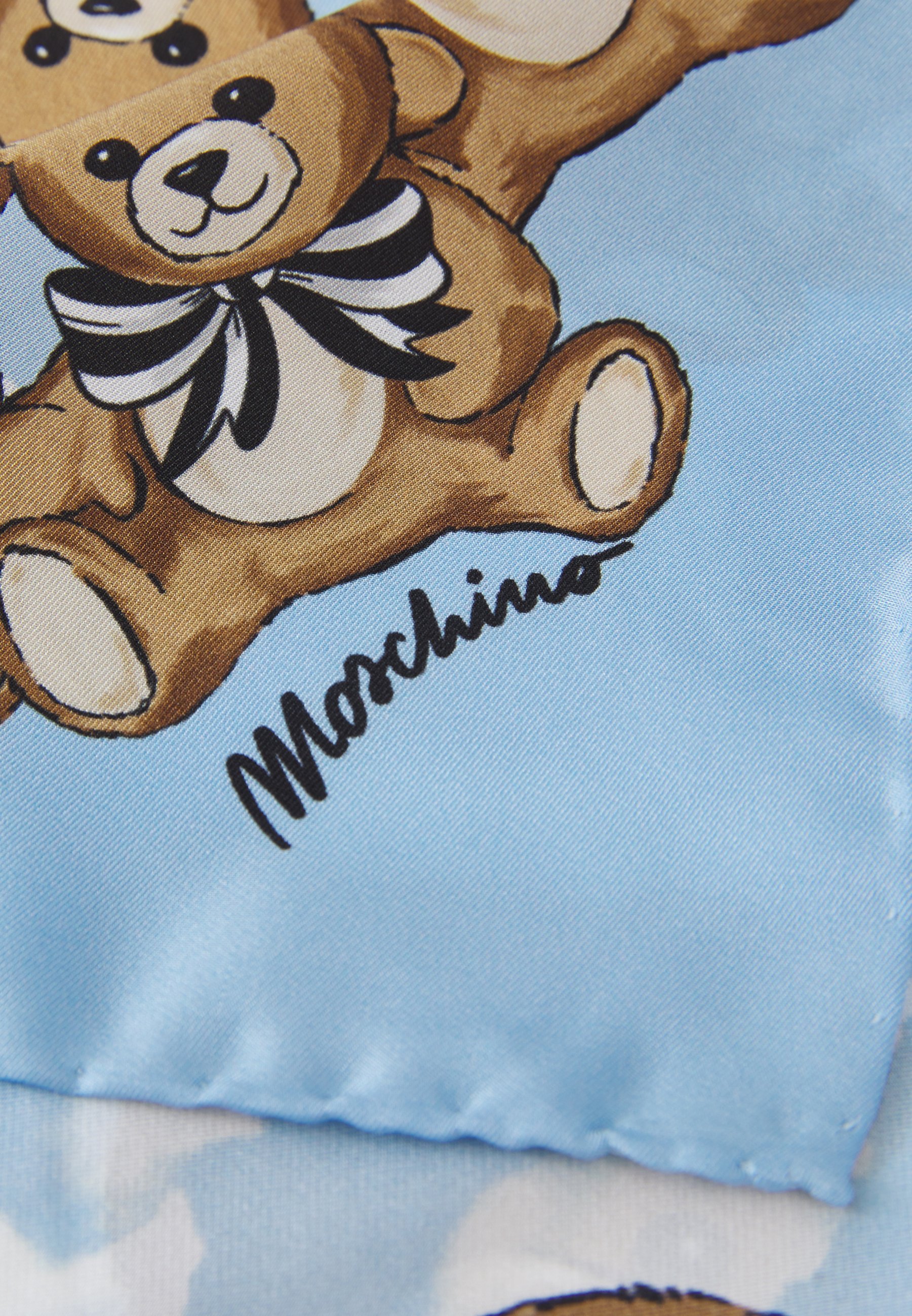 MOSCHINO ZOMERSJAAL 50X50 UNISEX - Foulard - lichtblauw