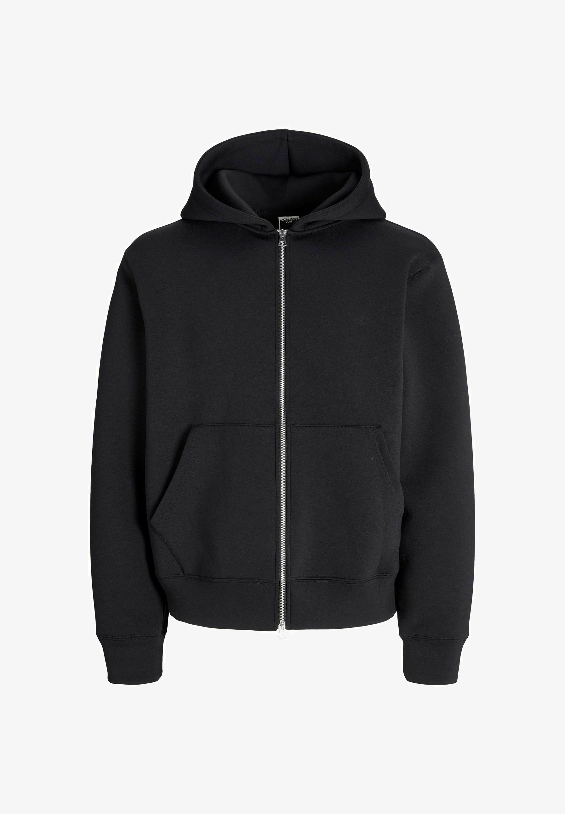 Jack & Jones LOOSE FIT - Sweatshirt met rits - zwart
