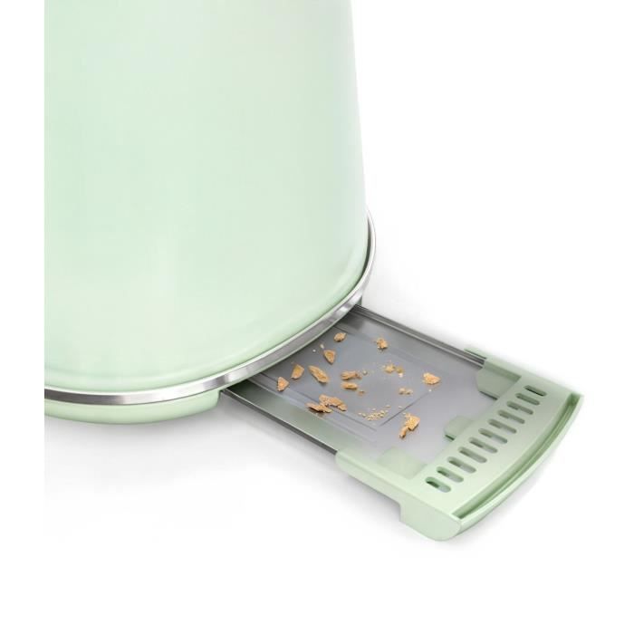 Torradeira vintage - SWEISS - GRV7 - 2 fatias - 1500 W - Verde