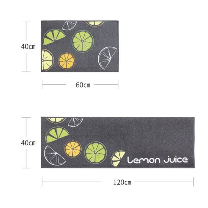 Alfombrilla de cocina Levoberg - Antideslizante - Absorbente - Lavable a máquina - 40x60 + 40x120 cm