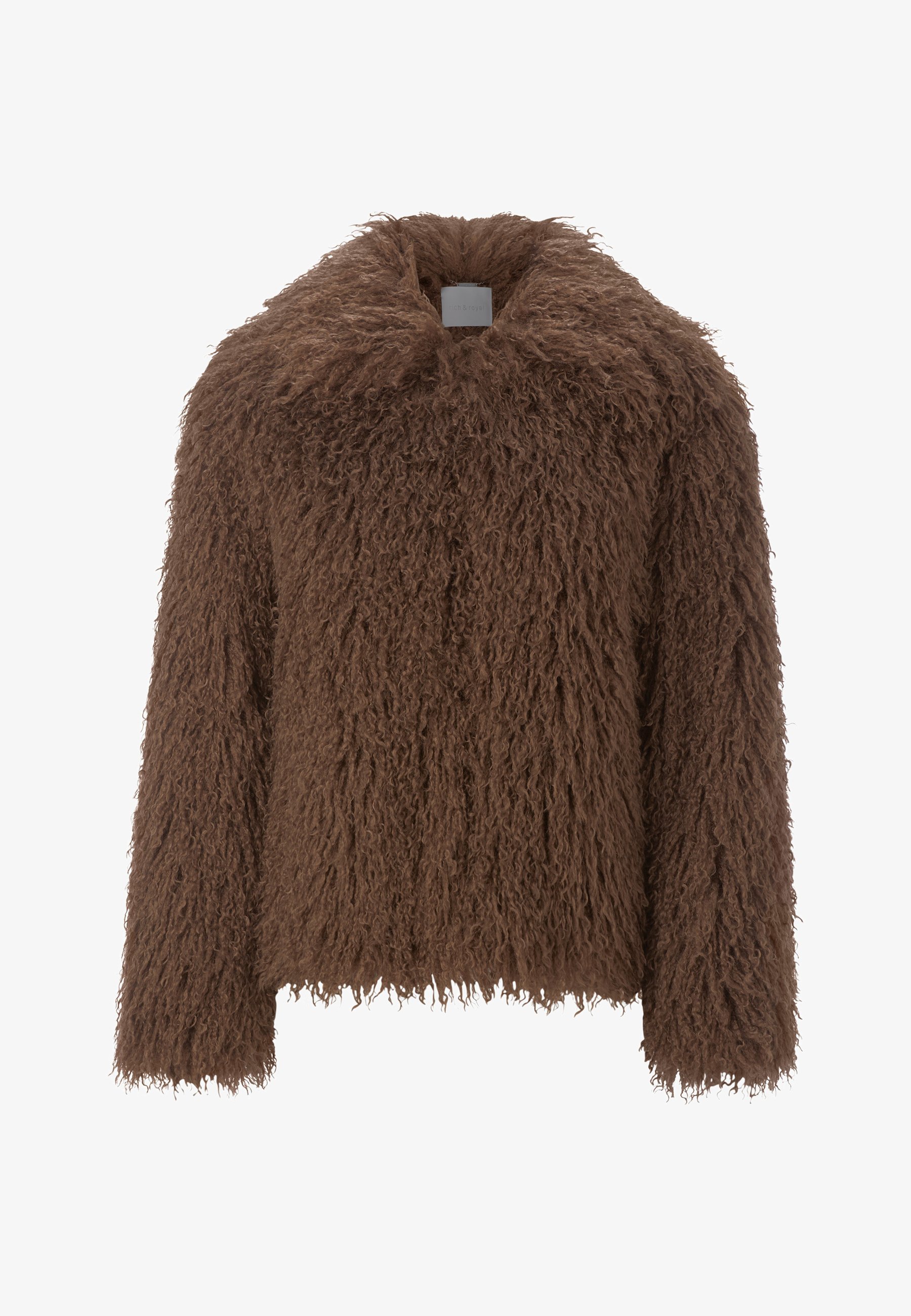 Rich & Royal Fleecejacke – dunkelbraun