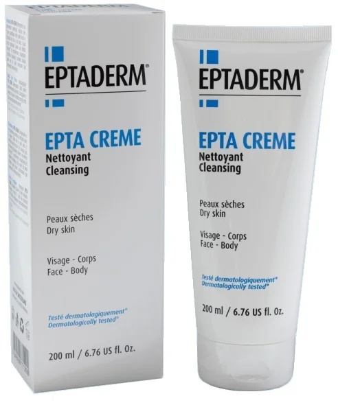 EPTADERM Epta Reinigungscreme für Gesicht und Körper für trockene Haut 200 ml