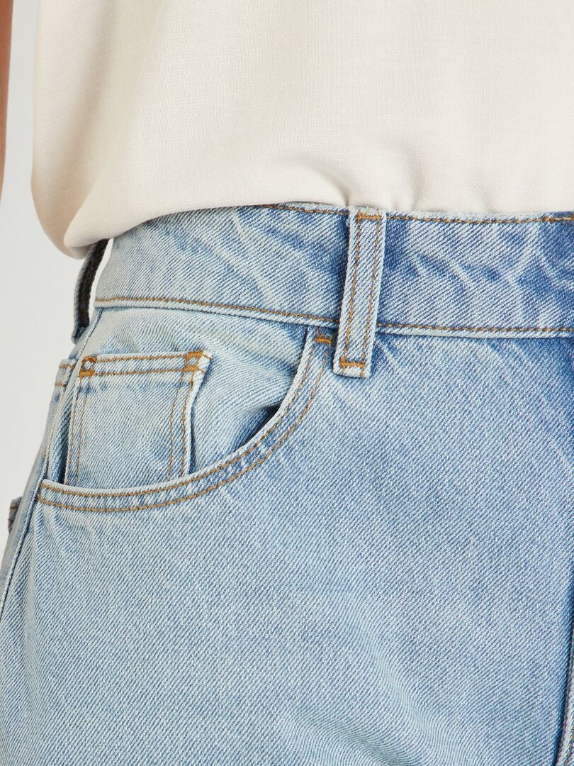 Pantalones vaqueros de pierna ancha - 32L - azul
