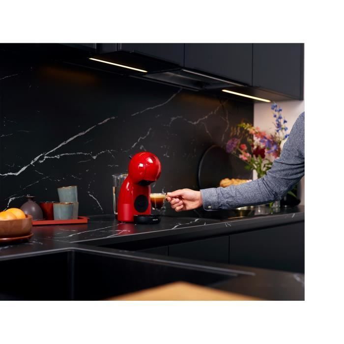 KRUPS Nescafé Dolce Gusto Machine à café + 48 dosettes, Cafetière espresso, Compact, Multi-boissons, Piccolo XS rouge YY4580FD