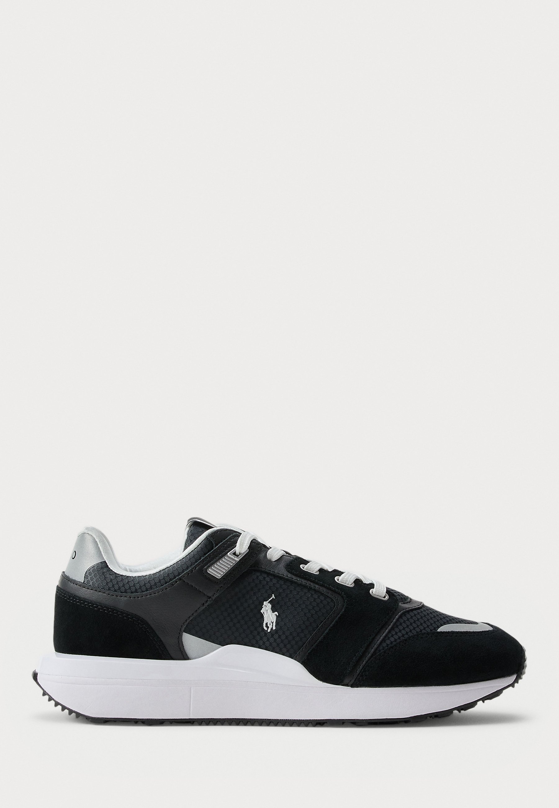 Polo Ralph Lauren TRAIN 89 V2 SUEDE-PANELED SNEAKER - Tenisky - black/white