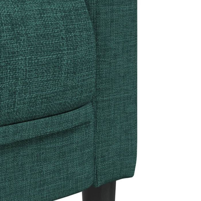 vidaXL 2-delige donkergroene stoffen bankenset, bank, zitbank, relaxbank, comfortabele bank, fauteuil 3209242