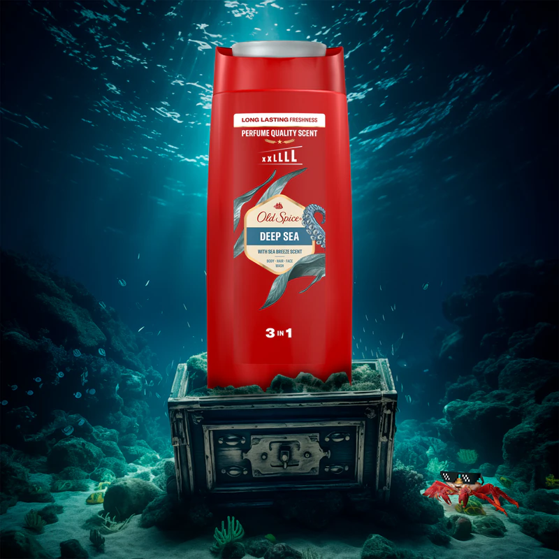 Gel de banho Old Spice Deep Sea para homens