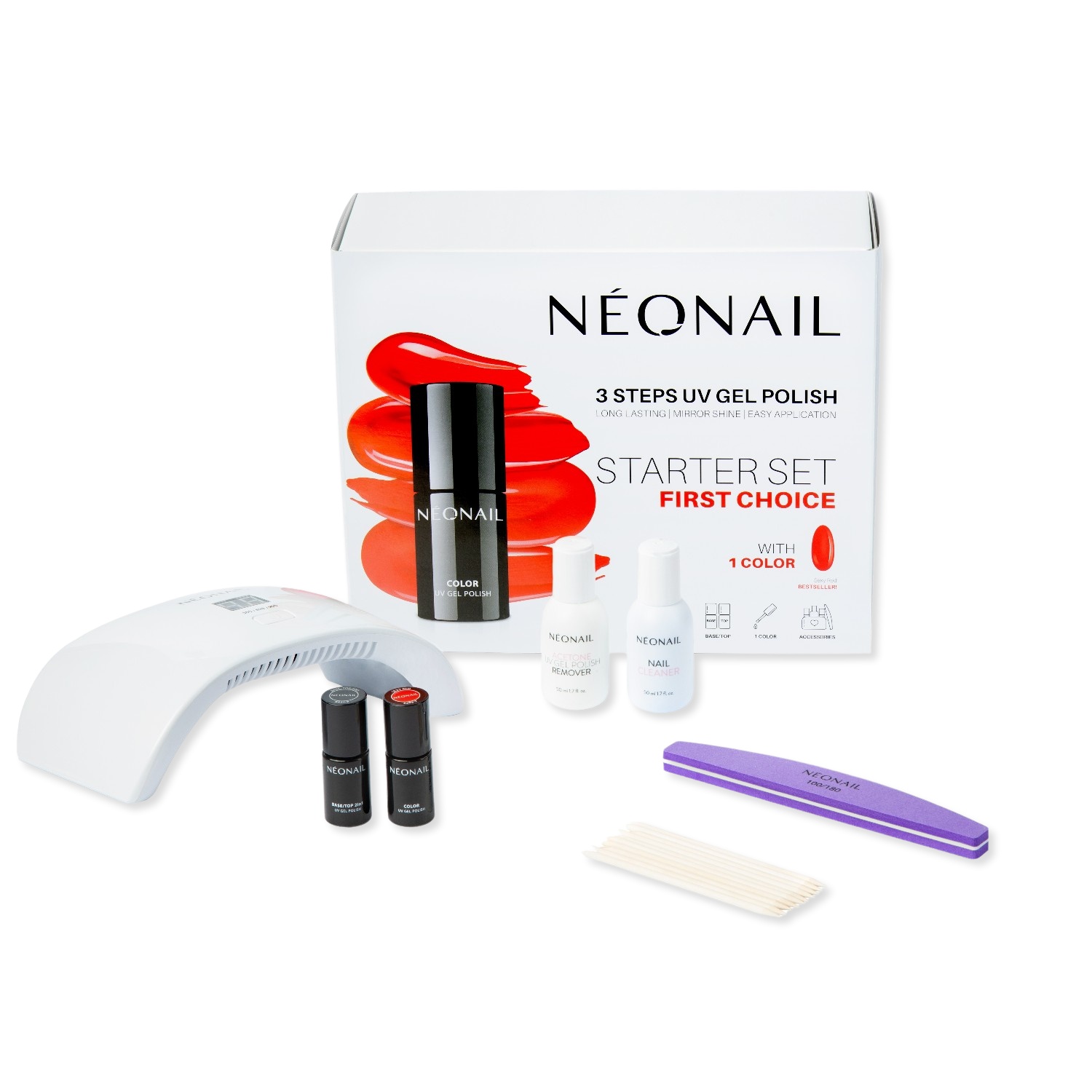 NEONAIL početni set lakova za nokte First Choice – 1 kom
