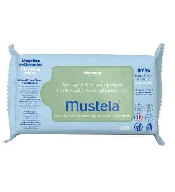 Mustela Chusteczki Oczyszczające z organicznym awokado