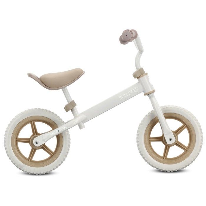 Sun Baby - Molto Strada Balance Bike - Max. 30 kg, Metal, 2-3 Years, Adjustable Seat and Handlebars - Beige