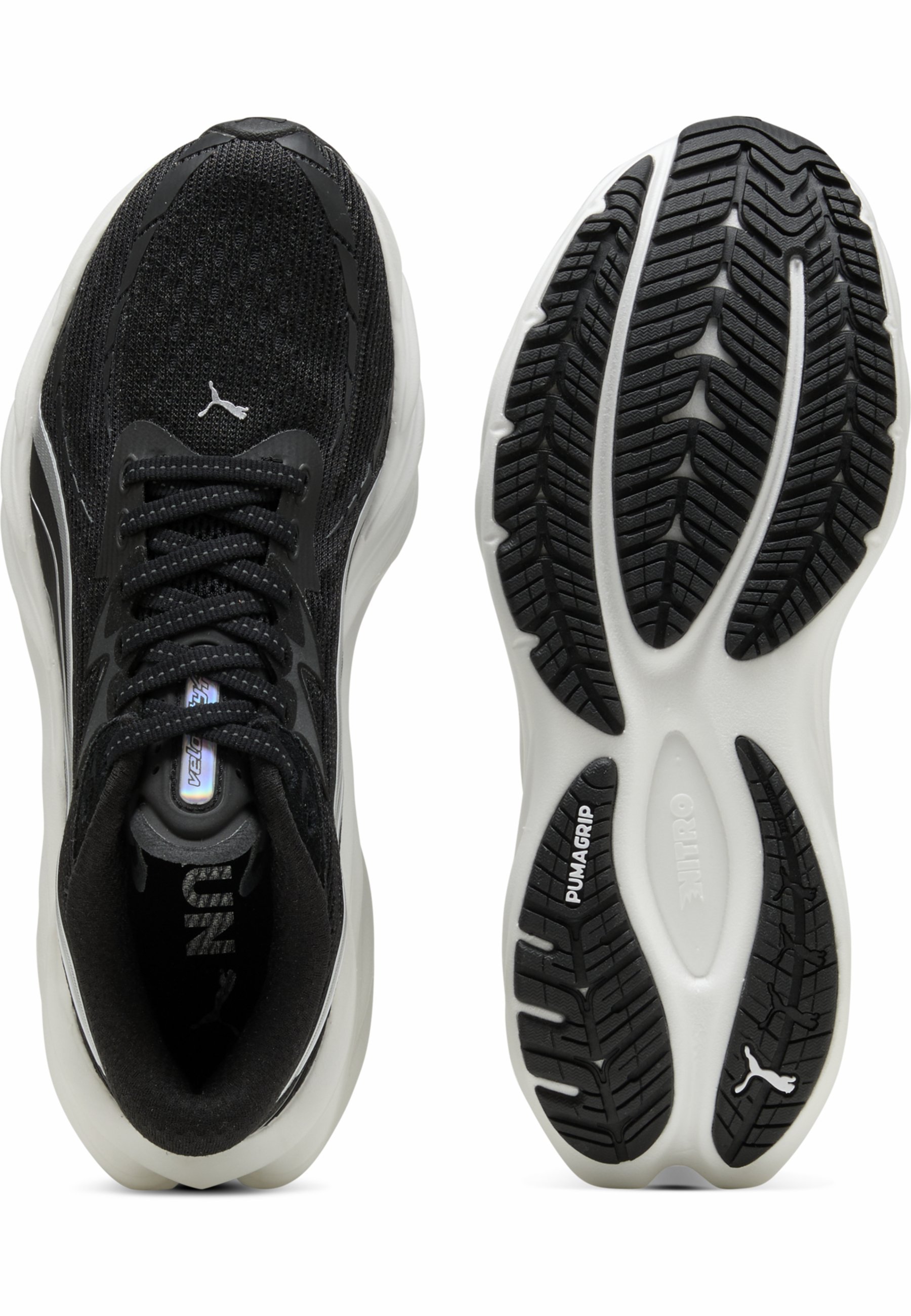 Puma VELOCITY NITRO - Ėjimo bateliai - juodai balti