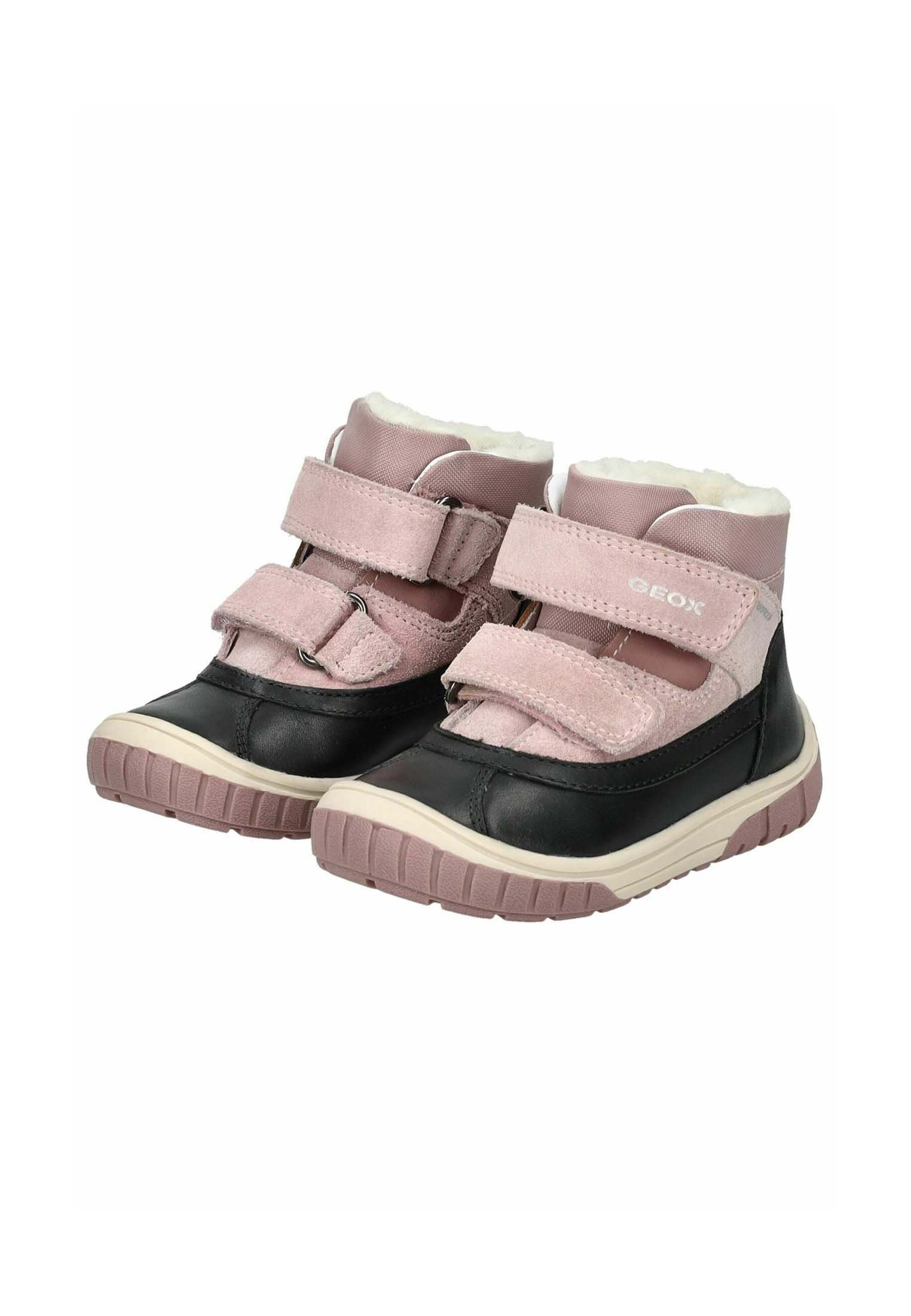 Geox B OMAR WPF - Stivali invernali - rosa nera c