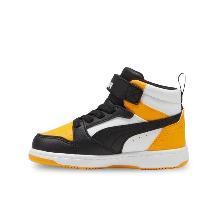Scarpe Puma Rebound V6 Mid Ac+ Inf per neonati e bambini piccoli, colore bianco 396542-19
