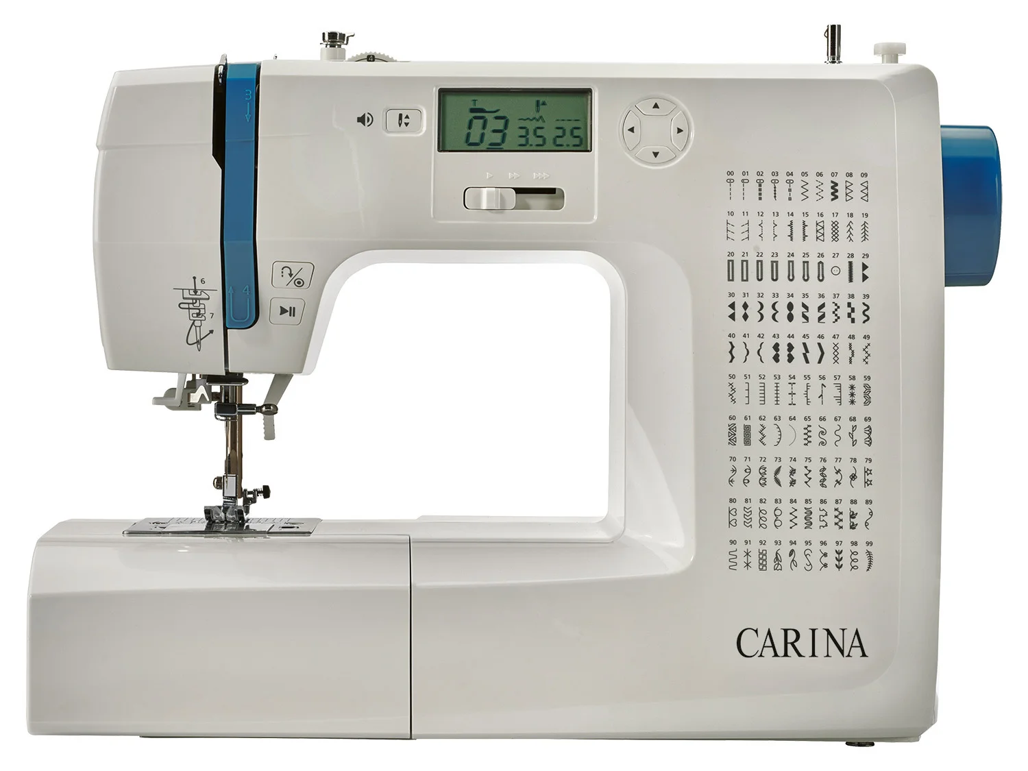 Carina computer sewing machine »SCNM 100 A1«, with 100 stitch programs