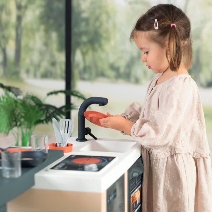 SMOBY - Cucina a isola - Design moderno - Superficie di gioco a 360° - Funzioni tradizionali - 23 accessori - Età 3+