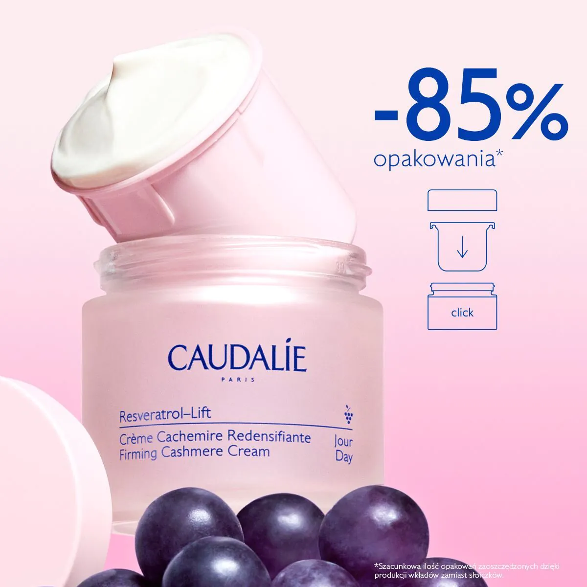 Caudalie Resveratol-Lift Krem kaszmir liftingujący - wkład
