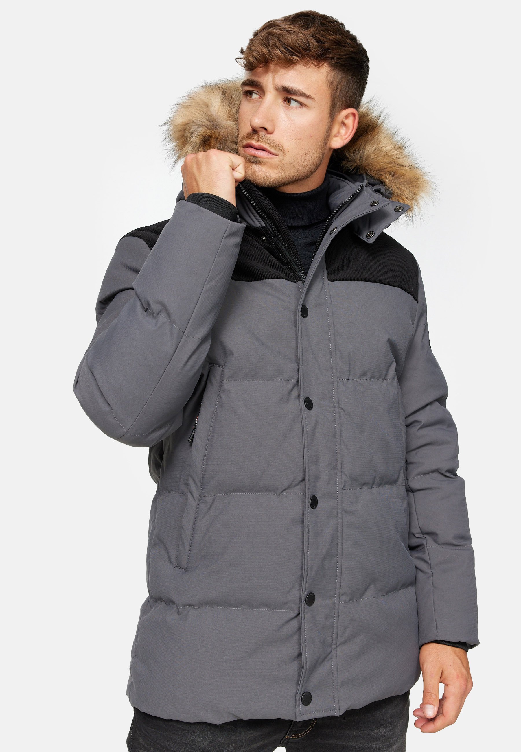 INDICODE JEANS HEXYL - Cappotto invernale - grigio scuro