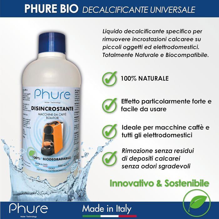 DETARTRANT - Fleuve - Bio Decalk détartrant concentré 500ml, universel naturel, toutes machines