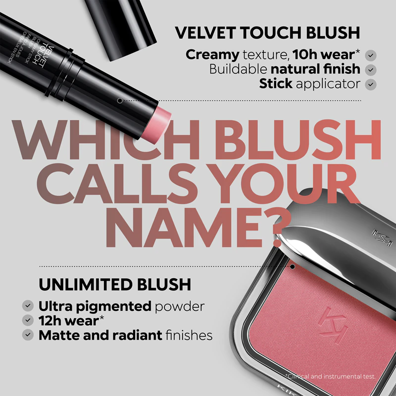 KIKO Milano Velvet Touch krémová lícenka v tyčinke